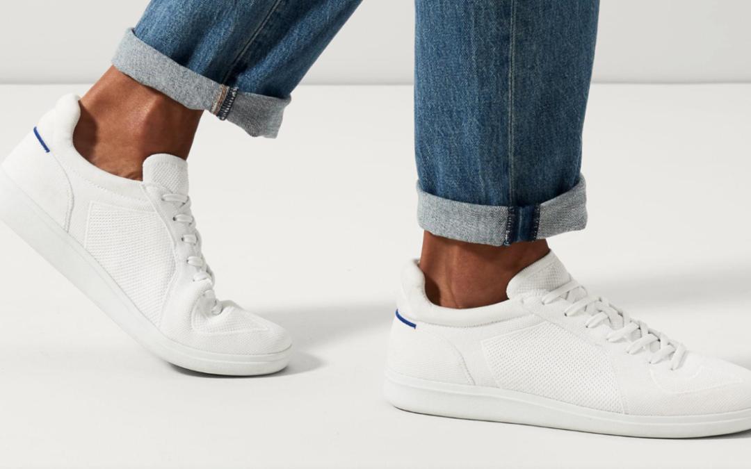 Sustainable white sneakers for men